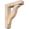 Ekena Millwork Funston Craftsman Smooth Bracket w/ Offset Brace, Douglas Fir, 5 1/2"W x 22"D x 26"H BKT0604X22X26FST04SDF - alternate 1